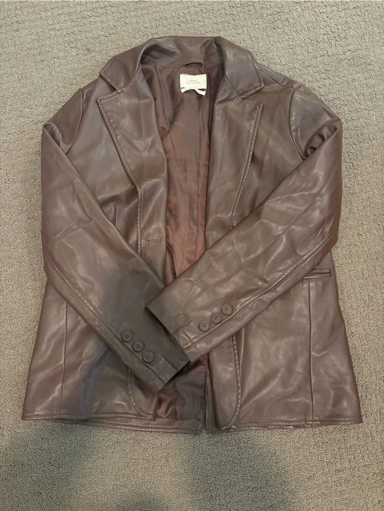 Urban Outfitters Jackets & Blazers - Urban Outfitters Brown Leather Blazer Jacket